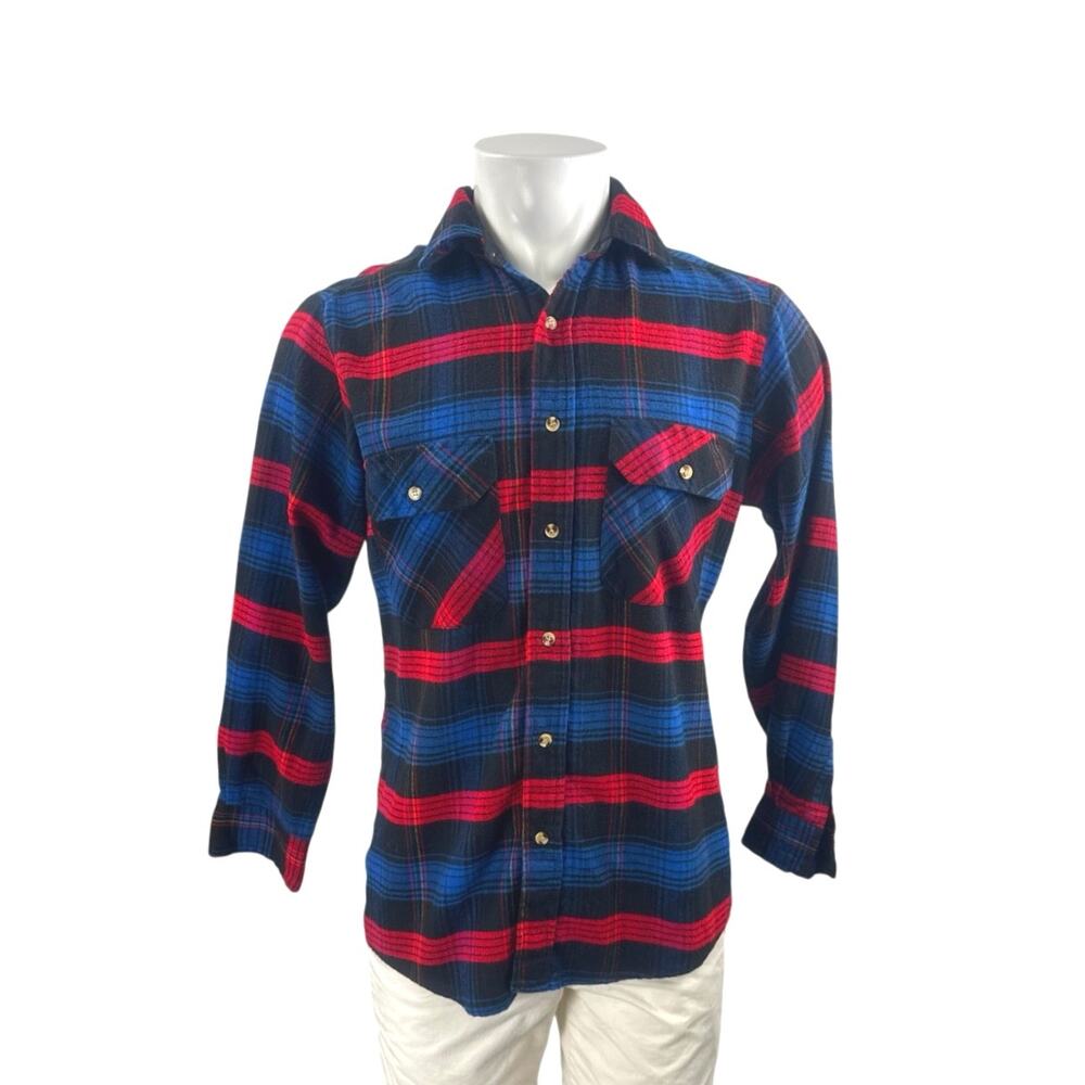 Northwest Territory Men's Plaid Check Collared Long Sleeve Button Up Shirt Top S